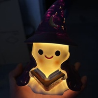 Nouvelle lampe de table en résine fantôme d'Halloween transfrontalière avec prise USB, fonction lecture de livre, décoration intérieure