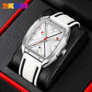 Reloj de Pulsera Skmei 9364 Clásico para Hombre, Reloj de Cuarzo Original de Silicona, Diseño Tonneau, Luminoso, con Fecha, Resistente al Agua - Product Image 1