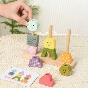 Cpc Ce En71 Baby Educational Natural Wood Toy <b>Creative</b> Set for Kids Montessori Wooden Building Blocks - Product Image 3