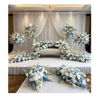 Guirlande de fleurs artificielles pivoine, hortensia et rose pour arche, chemin de table et décoration florale de mariage