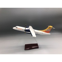 Modelo de Avión de Pasajeros ATR/42-600DrukAir Bhutan Airlines, 32 cm, Realista, de Resina, con Luces, Ruedas Simuladas, Caja de Color Estático