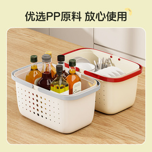 Plastic <b>Bath</b> Basket Rectangle Durable <b>Storage</b> For Bathroom Shower Shampoo Student Use - Product Image 4