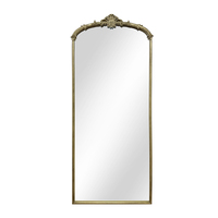 Grand miroir mural baroque français antique, cadre en fer rétro, décoration intérieure, miroir magnifique de luxe pour murs luxueux