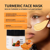 Crème pour le visage à la vitamine C et au curcuma, crème de soin de la peau éclaircissante et revitalisante pour un teint éclatant et uniforme, OEM/étiquette privée