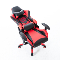 Chaise de jeu ergonomique pour adultes avec dossier réglable et siège confortable pour PC, chaise de jeu en cuir