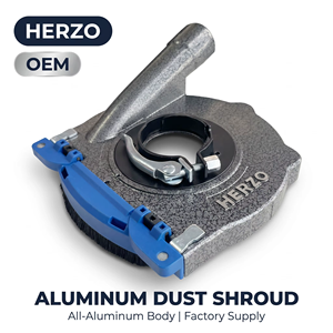HERZO penutup debu penggiling aluminium, semua penggiling debu dengan roda cangkir berlian untuk penggilingan efisien untuk penggiling sudut 125mm - Product Image 1