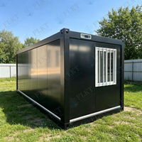 Unité de conteneur modulaire préfabriquée FLKT Easy Moving Flatpack avec poche pour chariot élévateur, bureau de chantier