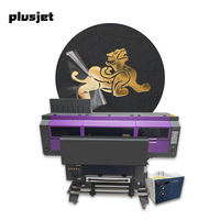 Plusjet-Impresora de etiquetas de cristal digital UV DTF, máquina de impresión de estampado de lámina de oro y plata de velocidad más rápida, automática, de velocidad más rápida, de mayor velocidad, de plata y oro