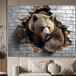 Động Vật Rừng Rậm Tấm Thảm Treo Tường 3D Khủng Long Hổ Gấu Treo Tường Tấm Thảm Nghệ Thuật Trang Trí Chăn Cho Gia Đình Phòng Ngủ Trang Trí Phòng Khách - Product Image 5