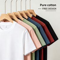 T-shirt classique en coton uni sur mesure, teinture unie, toucher doux, service de personnalisation de la taille, de la couleur et du design
