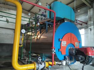 Caldera de vapor de gasoil de 6 toneladas, estructura de tubo de fuego horizontal de uso industrial automático disponible para la venta - Product Image 2