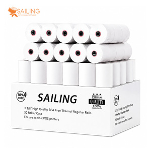 Sailing Till 80X80Mm 80×50 55Gsm 79*80 Mm Thermal <b>Paper</b> <b>Rolls</b> 3 1 8 X 273 Suppliers - Product Image 3