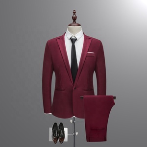Abiti da uomo a due pezzi economici nuovi abiti da sposa Groomsmen 2020 completi da uomo per la sera della festa di fine anno - Product Image 2