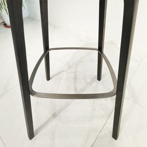 Tabourets de bar modernes <span class=keywords><strong>en</strong></span> <span class=keywords><strong>bois</strong></span> massif Vente <span class=keywords><strong>en</strong></span> gros personnalisé moderne gris <span class=keywords><strong>en</strong></span> cuir pour bar - Product Image 6