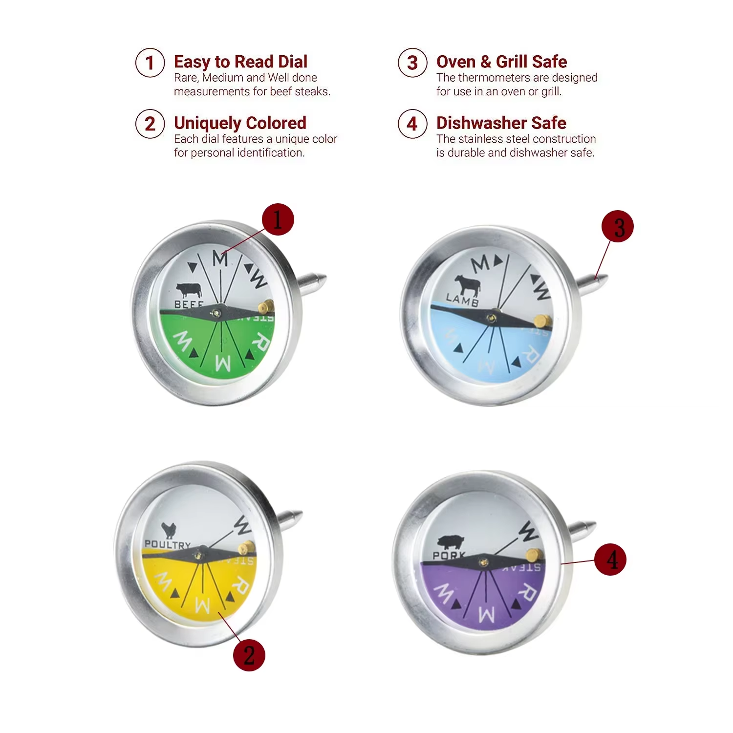 Plusieurs couleurs ;