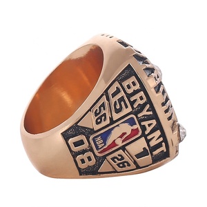 2001 Los Angeles Lakers NB một chiếc nhẫn vô địch thể thao bóng rổ KOBE BRYANT Nhẫn thời trang hợp kim mạ vàng Nam - Product Image 4