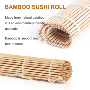 Tapis à sushi en bambou jaune, surface lisse, antiadhésif, <span class=keywords><strong>ustensile</strong></span> <span class=keywords><strong>pour</strong></span> <span class=keywords><strong>faire</strong></span> <span class=keywords><strong>des</strong></span> rouleaux de sushi - Product Image 3