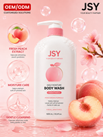 Gel Douche Hydratant et Nettoyant Doux à la Pêche Fraîche 1000ml, Parfum Longue Durée, Marque Privée OEM ODM
