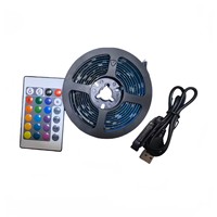 Bande LED USB en gros RGB 5050, contrôlée par application Bluetooth, 16 millions de couleurs, étanche, sans scintillement, découpable, rétroéclairage TV