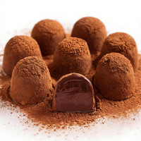 Truffes au chocolat saveur lait, 60g/sachet, en vrac, les plus vendues, halal, mini, substitut de beurre de cacao, bonbons, collation