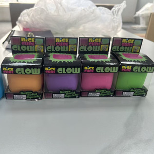 NeeDoh Glow Nice Squishy Toy Super Solid Squish Soulagement du stress Fidget Sensory Jouet <span class=keywords><strong>de</strong></span> bureau <span class=keywords><strong>pour</strong></span> enfants adolescents adultes Cadeaux <span class=keywords><strong>de</strong></span> fête - Product Image 3