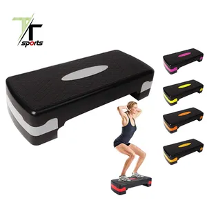 Multi Function Aerobic Stepper Workout Adjustable Gym Aerobic Step Platform