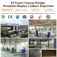 Présentoirs et vitrines sur mesure de haute qualité pour salons de coiffure et perruques, fournis par un fabricant de Guangzhou