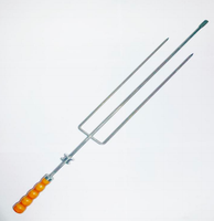 Broche à kebab commerciale en acier inoxydable, broche à agneau compatible avec four à bois espagnol
