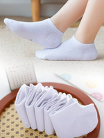 Chaussettes d'été fines, sportives, respirantes, 100% coton, séchage rapide