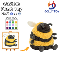Fabricant OEM de jouets en peluche personnalisés à faible MOQ, animaux en peluche super doux en coton biologique (poulet, abeille), cadeaux, jouets en peluche avec logo personnalisé