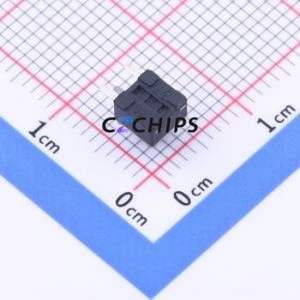 YTS-C017-1F Tactile Switch Through hole Component (THT) Switch Single Pole Single Throw Round Button 1.6N Right Angle Insert - Product Image 2