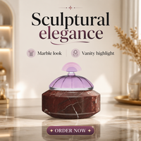 Bonbonnière en marbre rouge naturel avec couvercle en cristal coloré, boîte à bonbons décorative, boîte à bijoux de luxe pour la maison