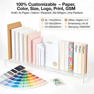 商务邀请信封定制尺寸颜色 | 婚礼办公室邮寄用牛皮纸不干胶 - Product Image 2