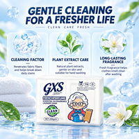 Savon de lessive en barre botanique OEM 200g*2 pour le nettoyage en profondeur et l'élimination des taches, à l'huile essentielle de parfum français, vente en gros