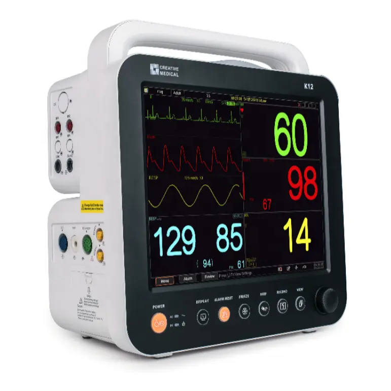 Lepu Creatieve Groothandel Visuele Alarmen 12 Inch Multi Medische Vitale 6 Parameter Flexibele Modulaire Patiënt Monitor Voor Icu