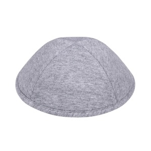 Yihaoyi 하이 퀄리티 사용자 정의 로고 Kippah 유대인 모자 트릴 면 단색 유대인 야마카 모자 무슬림 남성의 매일기도 모자 - Product Image 5