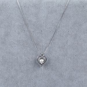 Moda kadınlar 925 ayar gümüş inci kolye kafes - Product Image 4