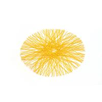 Set de Table Rond Tissé en PP Plastique Écologique de Haute Qualité, Personnalisé, Vente en Gros, 4 Pièces, pour Restaurant