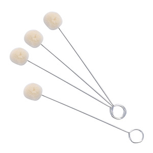 Cepillo de limpieza de armas Bohang con bola de lana, mango de acero inoxidable y presilla para colgar, para mantenimiento de armas de fuego y limpieza de tubos. - Product Image 2