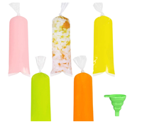 Groothandel Recyclebare PE Zachte Buisjes Magnetronbestendige IJslolly Zipzakken Handlengte Aanpasbaar Zeefdruk Design