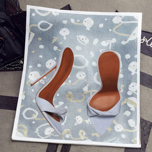 Sandales personnalisées à talons hauts pour femmes en PU, à bout pointu, à enfiler, pour mariée - Product Image 2