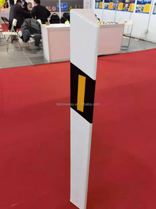 Mark Trắng PVC trụ cột đường cao tốc hộ Lan tôn sóng phản xạ PVC tam giác linh hoạt loại cột đường phản xạ hồ sơ của nhà sản xuất - Product Image 3