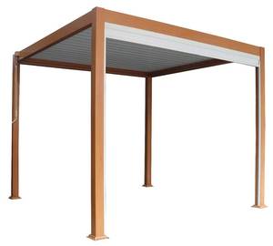 Tente de jardin extérieure Pergola en aluminium persiennes étanches Pergola <span class=keywords><strong>électrique</strong></span> en aluminium pour ouvrir le toit à persiennes <span class=keywords><strong>parasol</strong></span> manuel - Product Image 2