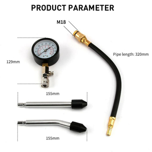 Medidor de Pressão para Teste de Compressão de Motores a Gasolina de Carros e Motocicletas - Product Image 3