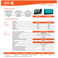 ForCummins 60kVA 48kW Schallgedämpfter Dieselgenerator 3-Phasen 400/230V 50Hz mit Autostart für Zuhause, Einkaufszentren, Flughäfen, ISO CE-zertifiziert