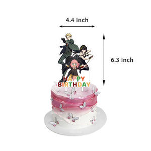 Decoraciones <span class=keywords><strong>de</strong></span> Cumpleaños <span class=keywords><strong>de</strong></span> Spy X Family, Banderines, Globos, Decoración para Baby Shower, Banderas Desechables, Adornos para Cupcakes, Artículos para Fiestas Infantiles - Product Image 3