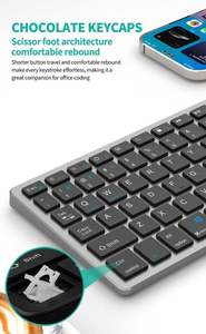 Rechargeable Ultra-thin QWERTY Silent Mouse Keyboard Kit 2.4GHz Wireless bluetooth Keyboard and Mouse for <b>PC</b>/laptop/Mac - Product Image 2