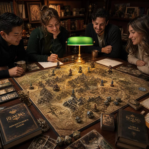 Gioco da Tavolo Vintage Personalizzato con Design di Mappa Antica, Miniature, Strategia Multiplayer per Eventi e Feste - Product Image 2