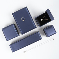 Boîte à bijoux en cuir PU, grande, blanche, luxe, pour emballage de bijoux, boîte à bagues vintage violette, boîte de rangement pour ensemble de bijoux