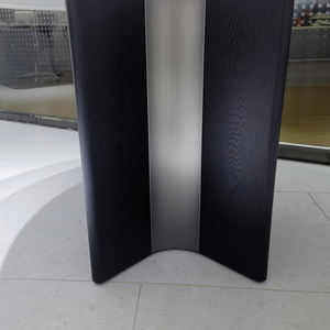 جولة من الفولاذ المقاوم للصدأ من الرخام الأبيض البيضاوي الأنيق مع من من أثاث المطاعم - Product Image 4